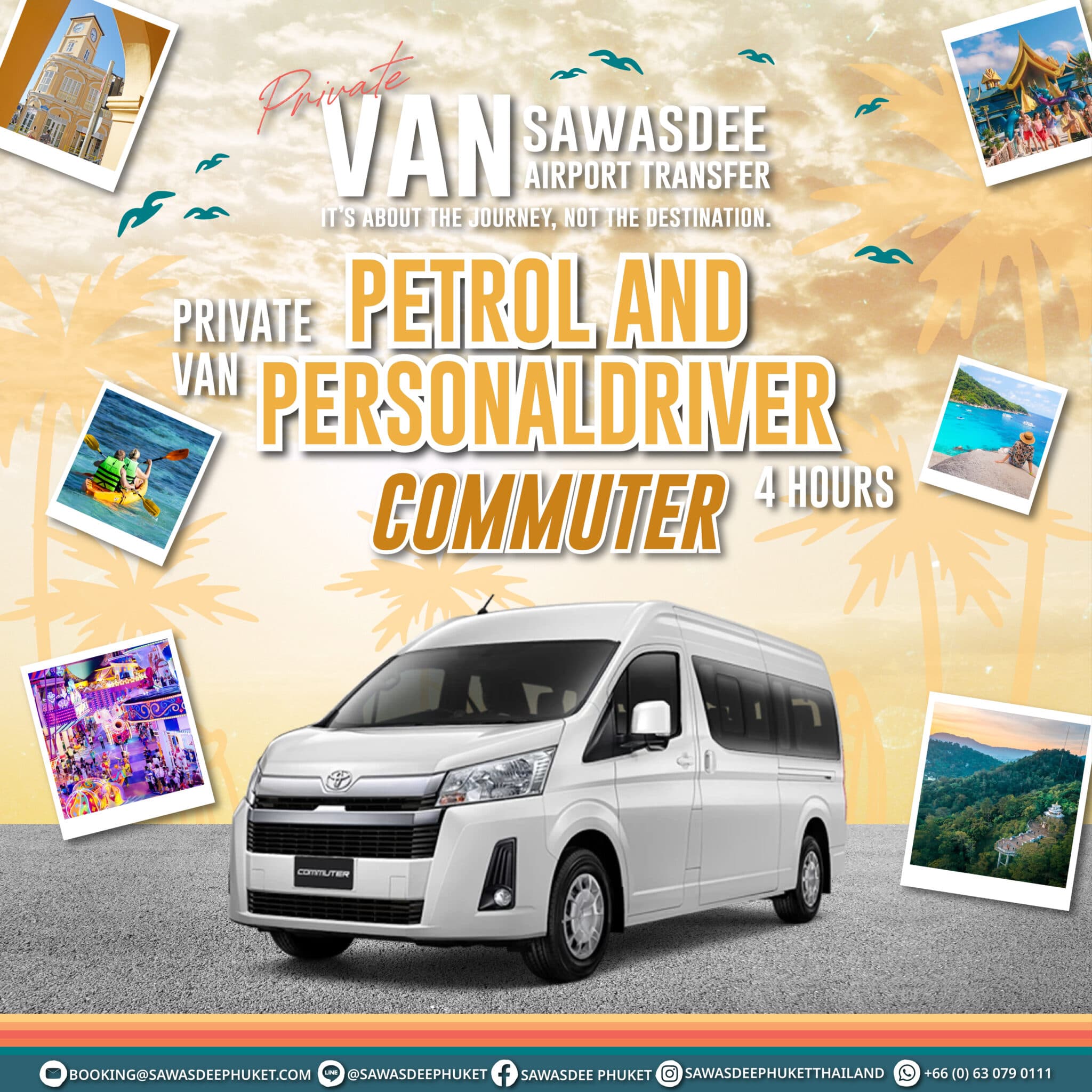 Private Van 4 Hours With Petrol and Personal Driver Commuter