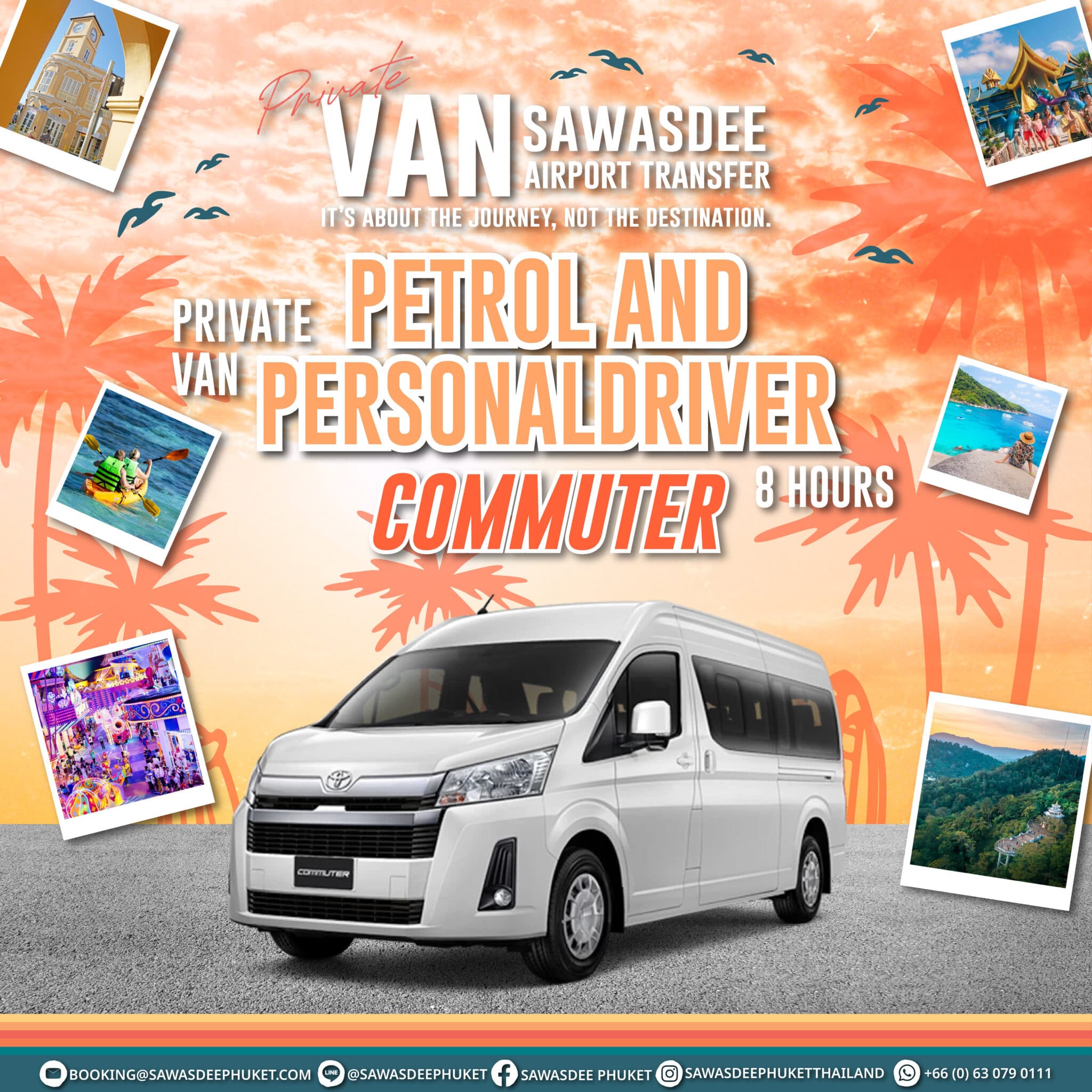 Private Van 8 Hours With Petrol and Personal Driver Commuter