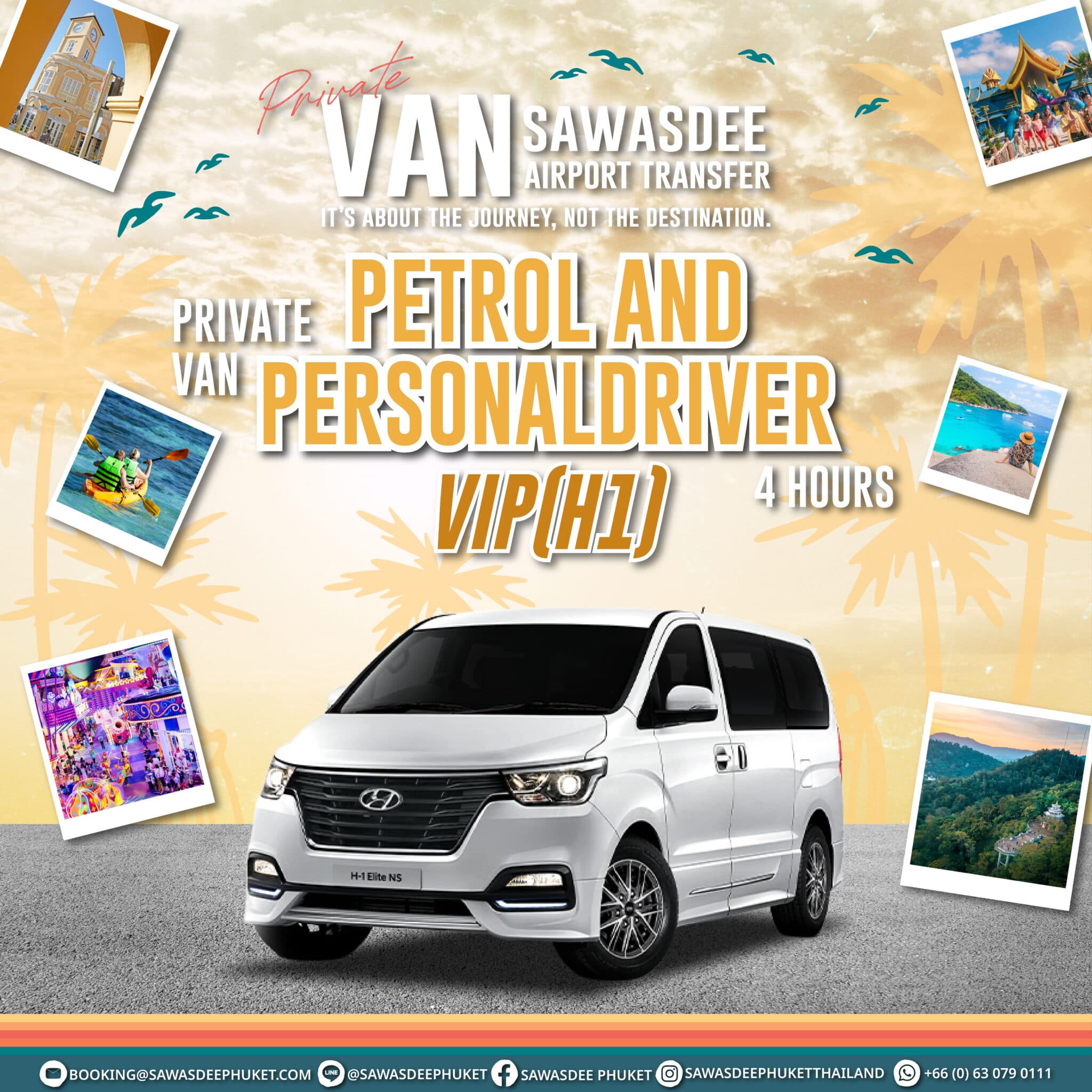 Private Van 4 Hours With Petrol and Personal Driver VIP (H1)