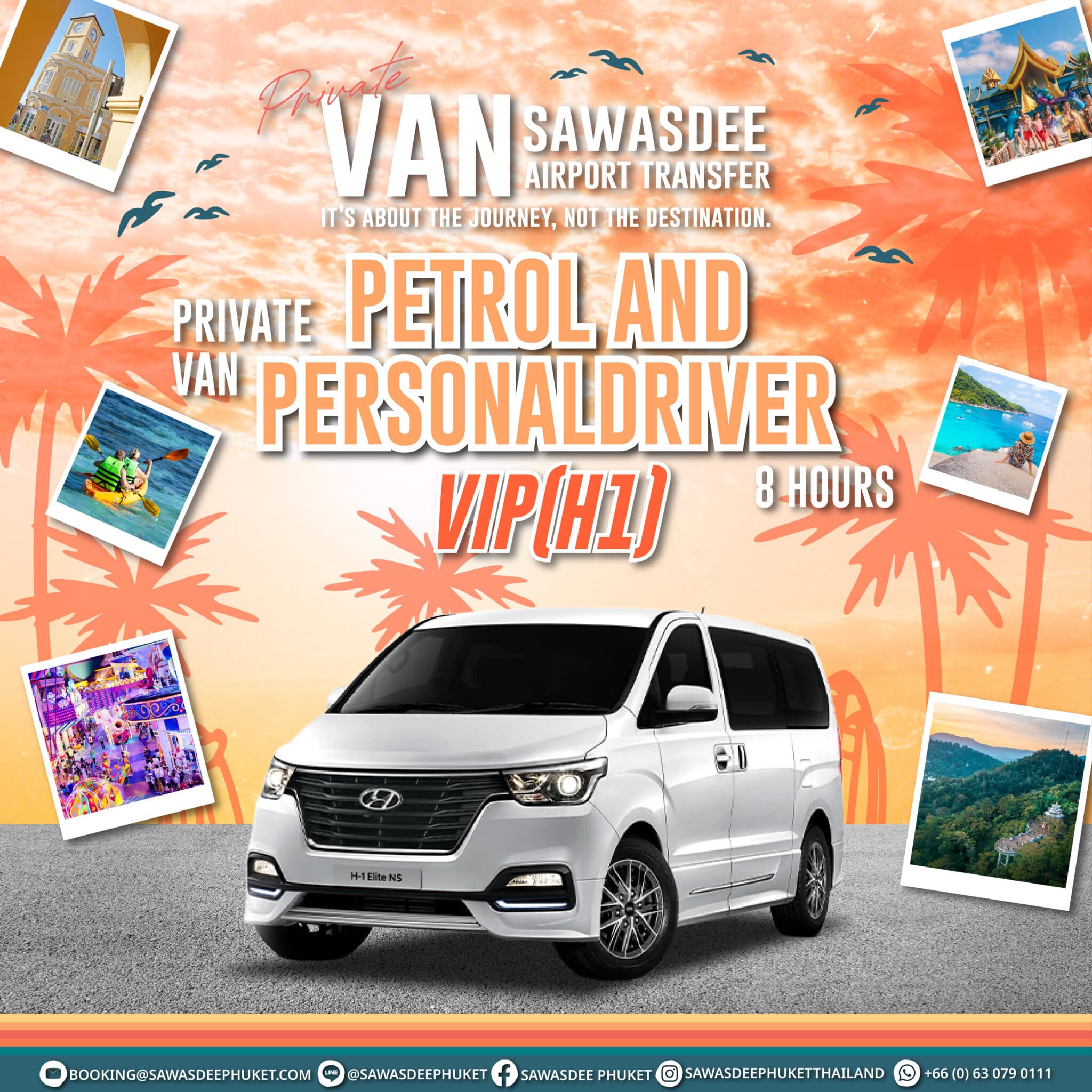 Private Van 8 Hours With Petrol and Personal Driver VIP (H1)